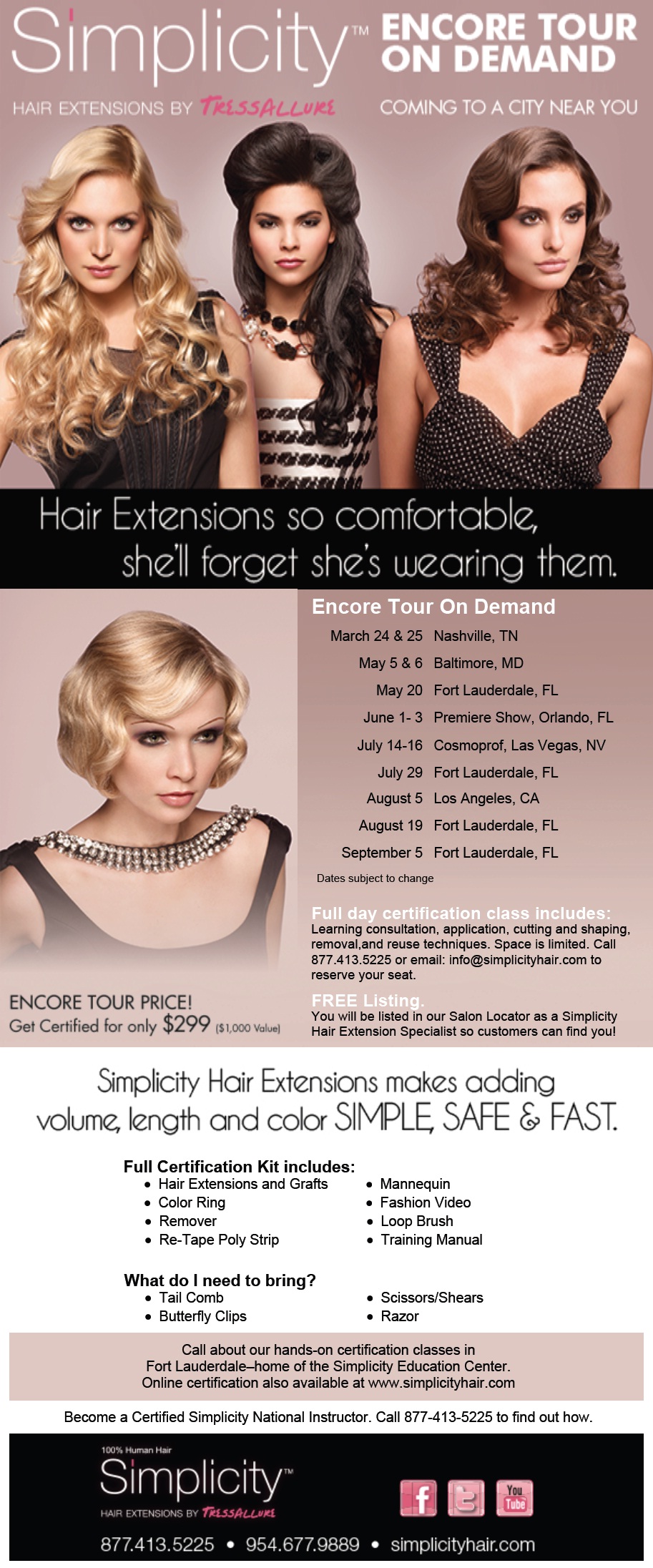 Get Certified in Simplicity Hair Extensions – The Beauty Consultant Magazine